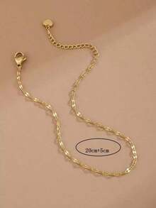 Heart Decor Anklet Valentines - 黃金 - 查看 3