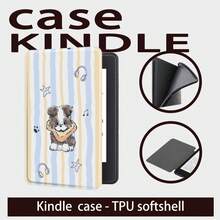 Custodia protettiva adatta per Kindle Paperwhite 7/6.8/6 pollici (12a/11a/10a/7a/6a/5a generazione - 2024), con motivo cucciolo di Border Collie | Accessori per e-reader Kindle Edizione Signature Colorsoft, custodia protettiva minimalista carina, leggera, adatta come regalo per colleghi e amici - Multicolore - Visualizzare 6