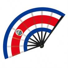 Rican/Panama/Guatemalan Style Hand Fan, Festival & Sports Game Cheer Prop - Fan - View 3