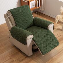 1PC Soft Plush Edge Sofa Protection Pad, Quilted Couch Cover For Single Seat, Pet-Friendly Furniture Slipcover With Non-Slip Design - Multicolor - View 13