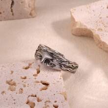 1pc Retro Half Face Sculpture Fashion Ring, Suitable As A Commemorative Gift Or Holiday Gift For Friends - Portrait Ring - View 3