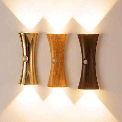 Smart LED Wall Lamp With Touch Dimming & Motion Sensor, Indoor LED Motion Sensor Wall Light, Cordless Motion Sensor Night Light, Eye-Protecting Ambient Light, 800mAh USB Rechargeable Night Light ,Wireless Magnetic Wall Wash Lights,Suitable For Stairs,Porch,Hallway, Bathroom, Bedrooms, Cabinets, Living Room, Bar Cabinet