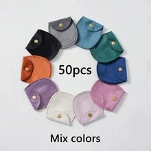 1个/10个/50个装 天鹅绒礼品袋，珠宝包装袋，珠宝礼品袋，婚礼生日糖果袋，耳环手链项链收纳袋，派对节日礼品包装袋 - Bag - 查看 20