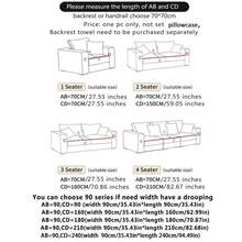 1pc High-End Retro Plaid Sofa Cushion, Luxury Style, Stain-Resistant, Edge-Bound, Non-Slip & Wear-Resistant, All-Season Sofa Protector Cover - White - View 3
