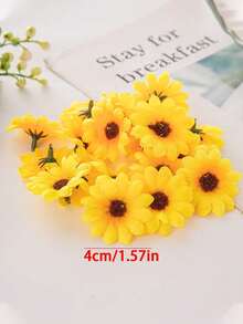 10/50/100/200pcs White Daisy Artificial Flowers, Colorful Daisy Filler Flowers, Suitable For DIY Crafts, Wreath Making, Vase Decor, Hair Accessories, Tabletop Decor, Applicable For Spring Wedding, Engagement, Birthday, Home Gathering, Home Decor, Holiday & Party Decoration, Autumn Decor And Other Occasions - White - View 6