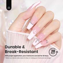 Beetles Soft Gel Nail Tips Short Almond 288pcs In 12 Sizes, Etch-X Pre-Etched Full Cover Acrylic Fake Nails Art - Coffin Long 288pcs (Etch X Nail Tips) - View 6