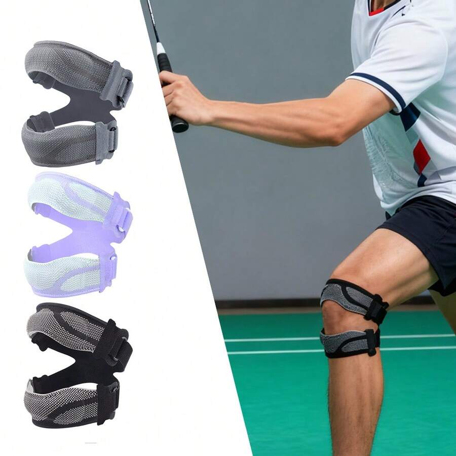 Đai hỗ trợ đầu gối cho nam và nữ, đai đỡ gân bánh chè có đệm gel, đai điều chỉnh được, hỗ trợ đầu gối nhẹ nhàng cho các bài tập, chạy bộ, luyện tập.