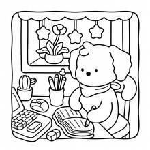 1.《宁静时刻》可爱涂色书：48页萌萌哒动物街景，200克厚纸，适合成人和儿童减压涂色，春季完美之选 - CALM DAYS - 查看 6