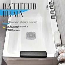 1pcs Hair Filter, Sink Filter, Bathtub Shower Floor Drain Plug, Silicone Kitchen Plug, Bathroom Tools - 1 chiếc - Màu xám - Xem 6