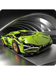 1200 Pcs Technic Series Racing Car Model Building Blocks - Adult Version - 1:14 Scale - Build Supercar With Bricks - Suitable For Adults - Gift - Multicolor - View 4