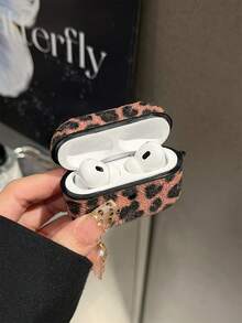 1pc Leopard Print Bluetooth Earphone Protective Case For Apple 1/2/3/Pro/Pro2/4 - Pink - View 4