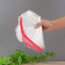 Transparent Small Resealable Bags With Adhesive Strips, Pack Of 50, 18*25 Cm Transparent Bags, Cellophane Bags, Used For Packaging Small Clothing, Comics, And Other Items In Resealable Plastic Bags - Multicolor - View 7