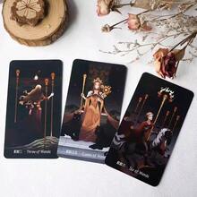 78pcs Starry Night Tarot Cards, High-Quality Classic Tarot Deck For Party & Gathering, English Version - Black - View 4