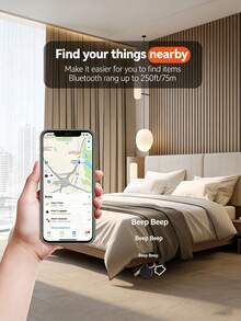 Bộ 4 gói và 1 gói thiết bị theo dõi thông minh Apple AirTag, định vị GPS chính xác toàn cầu, tương thích với ứng dụng Find My trên (không hỗ trợ trên Android!), thiết bị chống thất lạc, pin có thể thay thế và bảo vệ quyền riêng tư, thích hợp cho chìa khóa, hành lý, ba lô, ví, v.v., quà tặng ngày lễ. - Nhiều màu - Xem 3