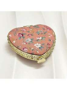 1pc Portable Heart-Shaped Folding Makeup Mirror With Cute Cloth Cover And Printed Pattern - Double Side Cosmetic Mirror Suitable For Home And Travel, Ideal Gift For Women, Girls, Mothers, Friends And Wives, Compact Mirror, Pocket Small Vanity Mirror, Living Room Home Bedroom Bathroom House Decor, Travel Stuff, Wedding, Party, Birthday, Gifts For Men Mom Dad Best Friends Teacher, New Years, Accessories, Funny Gift,Makeup,Cheap,Room Decor,Vanity,Travel,Bedroom,Makeup Accessories,Mirror,Vanity Mirror,Mini Mirror,Compact Mirror,Mirror Small,Hand Mirror,Cheap,Stocking Stuffers,Makeup,Makeup Tools,Cheap Stuff,Gifts,Gifts For Women,Christmas Gifts - Nhiều màu - Xem 9