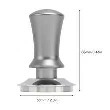 Prensa para café molido, martillo de acero inoxidable, presión constante, accesorios para café, color plata, 58 mm - Plateado - Ver 5