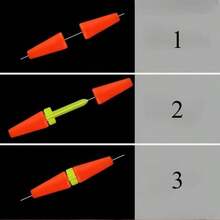 50 Pieces Per Box Rock Sea Fishing Anti Wind Bar Cara Rod Bobber Float Stoppers Fishing Tackle Fishing Float Stoppers Tool Accessories - Multicolor - View 8