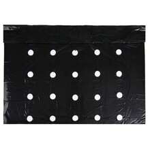 塑料绝缘膜，农业用黑色薄膜，带孔，用于控制和绝缘的地膜，无需打孔 - 黑色 - 查看 6