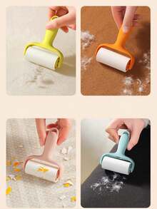 Mini Lint Remover Set, Peel-Off Design, Household Replacement Cleaning Small Portable Roller Brush, High Adhesive Clothing Paper Roll. Mini Household Lint Remover Peel-Off Roller Lint Brush. Cleaning Tool, Home & Personal Care. Convenient And Practical, Home & Living Supplies. - Multicolor - View 12