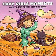 GDTME Comfort Girl Anytime: Livro de colorir com padrões simples e ousados para adultos e crianças, presente perfeito para a Páscoa, Dia das Mães, Natal, Halloween e aniversários - Relaxamento e conforto ao colorir: Ideal para amigos que gostam de colorir e para a volta às aulas (Espaço para colorir aconchegante) - MOMENTOS ACONCHEGANTES ENTRE GAROTAS - Ver 10