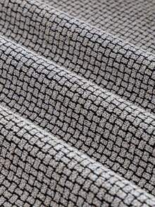 1pc High-End Retro Plaid Sofa Cushion, Luxury Style, Stain-Resistant, Edge-Bound, Non-Slip & Wear-Resistant, All-Season Sofa Protector Cover - White - View 6