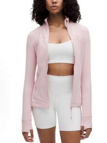 Lululemon Women's Define Jacket Nulu™ | Buttery-Soft Weightless Fabric | Slim Fit Streamlined Athletic Zip-Up | Luxury Studio-To-Street Performance Outerwear - Màu Hồng baby - Xem 2