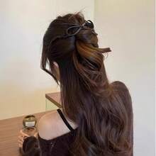 Elegant Leopard Print Bow Hair Clip, Delicate Texture, Suitable For Half-Up Hairstyles And Buns, Formal Hairstyles, Exquisite Design, Fashionable Craftsmanship, Hair Clamp, Elegant Women - Multicolor - View 9