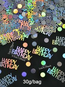 15g/30g/50g Colorful Glitter For Birthday, Rainbow Tone, Suitable For Birthday Party, Anniversary Celebration Decoration, Star-Shaped Confetti Suitable For Decorating Tables, Balloons, Etc. - Birthday Confetti - View 9