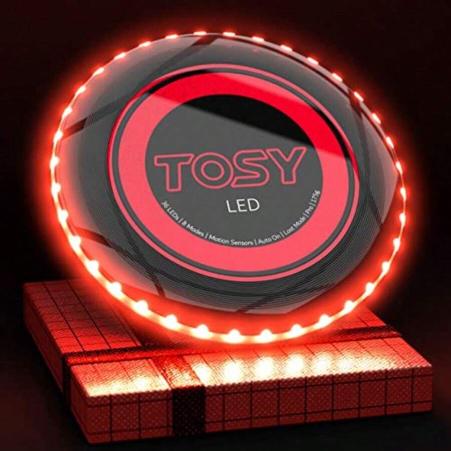 Flying Discs - Red 36 LEDs - View 1