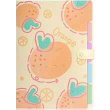 Carpeta de archivo expandible con 5 bolsillos y pestañas, organizador de archivo acordeón tamaño carta para escuela, oficina y hogar con pestañas - Frutas de verano - Frutas de verano - Ver 5