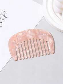 New Acetate Hair Comb, French Style Portable Fashion Marble Texture Hair Brush - Multicolor - View 1