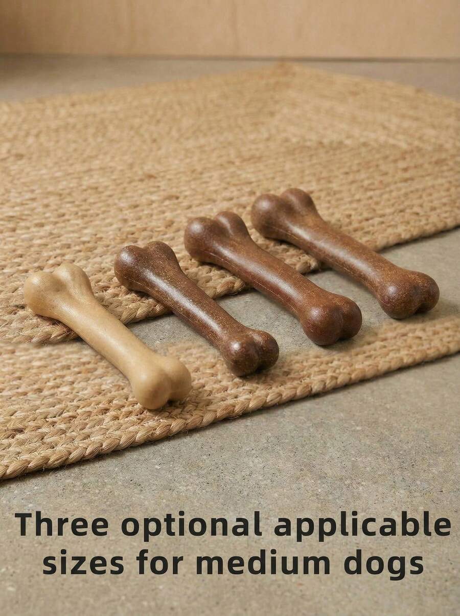 PETSIN 耐咬狗玩具 - 骨头形状互动式咀嚼训练棒，适合所有犬种的咀嚼玩具 - 互动式牙齿棒，坚固的聚乙烯材料