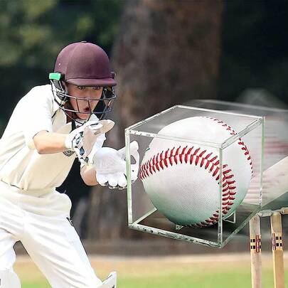 4/8 عبوة حافظة عرض كرة البيسبول مصنوعة من الاكريليك الشفاف المحمي من الأشعة فوق البنفسجية، حامل مربع لكرة البيسبول القياسية، صندوق عرض للتذكارات والتواقيع