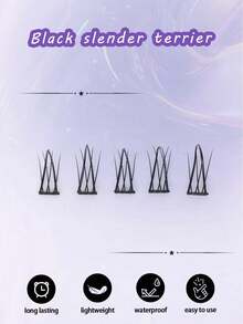 200 Clusters Wholesale Bottom Eyelashes ,C Curl,Segmented Natural Manga Eye, Clear Band ,Individual Lashes For Daily Makeup Extension Eyelashes DIY At Home ,Soft & Be Convenient To Use - C - View 8