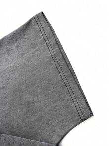 230g Washed And Used T-Shirt, Front Tito's Handmade Vodka Logo, Back With  AUSTIN TEXAS Tito's HANDMADE Vodka  Circular Text And Brand Logo, Tito's Vodka Theme.Jpg - Xám - Xem 3