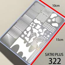 High Quality Nail Art Stamping Plate, Gothic Letter Print Template, 26 English Alphabet Nail Stamping Plate, Transparent Silicone Stamp Nail Art Tool - Champagne - View 10