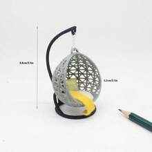 1:12比例迷你房屋微型枕头模型、迷你沙发装饰枕头、迷你秋千椅、DIY摄影道具、迷你房屋装饰部件、迷你房屋微型模型 - 彩色 - 查看 10