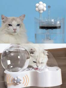 Flower-Shaped Automatic Pet Water Dispenser With Motion Sensor, USB Powered, Designed For Cat & Pet Water Fountains. Suitable For Pet Water Fountains With Sensor-Activated Water Flow, Works Without Batteries. - Multicolor - View 5
