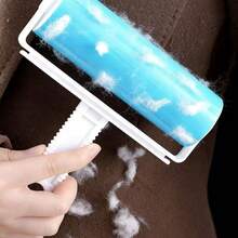 1pc Pet Hair Remover And Lint Roller Tool, Sofa Fur Remover, Reusable Pet Hair Lint Roller With Super Sticky, Portable Carpet Rake, Home Use - Multicolor - View 3