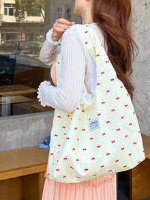 百搭时尚清新甜美通勤单肩包 - 白色 - 查看 6