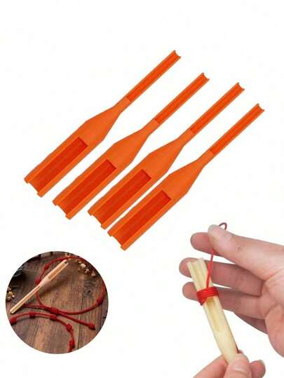 1 Set Quick Knotting Tool Kit, Rose Knot Tool, Plastic Cone Threader Convenient For Beading, Smooth Needle Suitable For Beginners, Great For Macrame, Beading, Bracelet Making, Jewelry DIY And Sewing