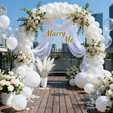 30pcs/Set 12-Inch White Latex Balloons, Comes With 1 Spare Balloon And 1 Ribbon, Suitable For Birthday Party, Wedding, Anniversary And Other Celebration Decorations - 18 YEARS - View 5