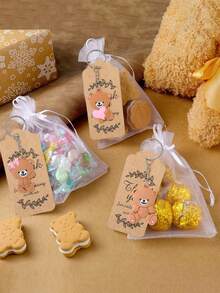 Bộ quà tặng tri ân 10 món, bao gồm 10 móc khóa hình gấu bông, 10 thiệp cảm ơn và 10 túi quà, thích hợp làm quà tặng cho hoạt động xây dựng đội nhóm, nhân viên văn phòng, tình nguyện viên, y tá, giáo viên và quà tặng nghỉ hưu. Bộ quà tặng tri ân đầy cảm hứng với những tấm thiệp cảm ơn, móc khóa và túi quà ý nghĩa để bày tỏ lòng biết ơn, lý tưởng làm quà tặng khách, quà tặng nhỏ trong tiệc sinh nhật, đồ dùng cho tiệc tốt nghiệp và quà tặng nhỏ trong các bữa tiệc. - Gấu hình trái tim - Xem 5