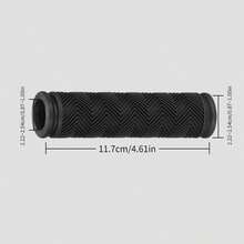 Bike Handlebar Rubber Grips For Mountain Bike & Road Bike, Anti-Slip, Universal Accessories - Black - View 3