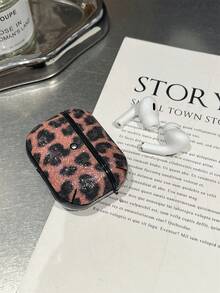 1pc Leopard Print Bluetooth Earphone Protective Case For Apple 1/2/3/Pro/Pro2/4 - Pink - View 3