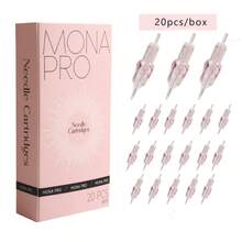 MONA PRO 20pcs/Box Pink Disposable Tattoo Needles RL/RS/RM/M1 Membrane, Professional Sterilized For Tattoo Machine - Pink - View 15