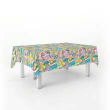 Kiva Waterproof And Stain-Resistant Oilcloth Tablecloth - Sizes From 100x140 To 300x140 Cm And Round 140 Cm - Oilcloth Tablecloth: Protection And Style For Your Table - Available In 13 Designs - Option 10 - View 1