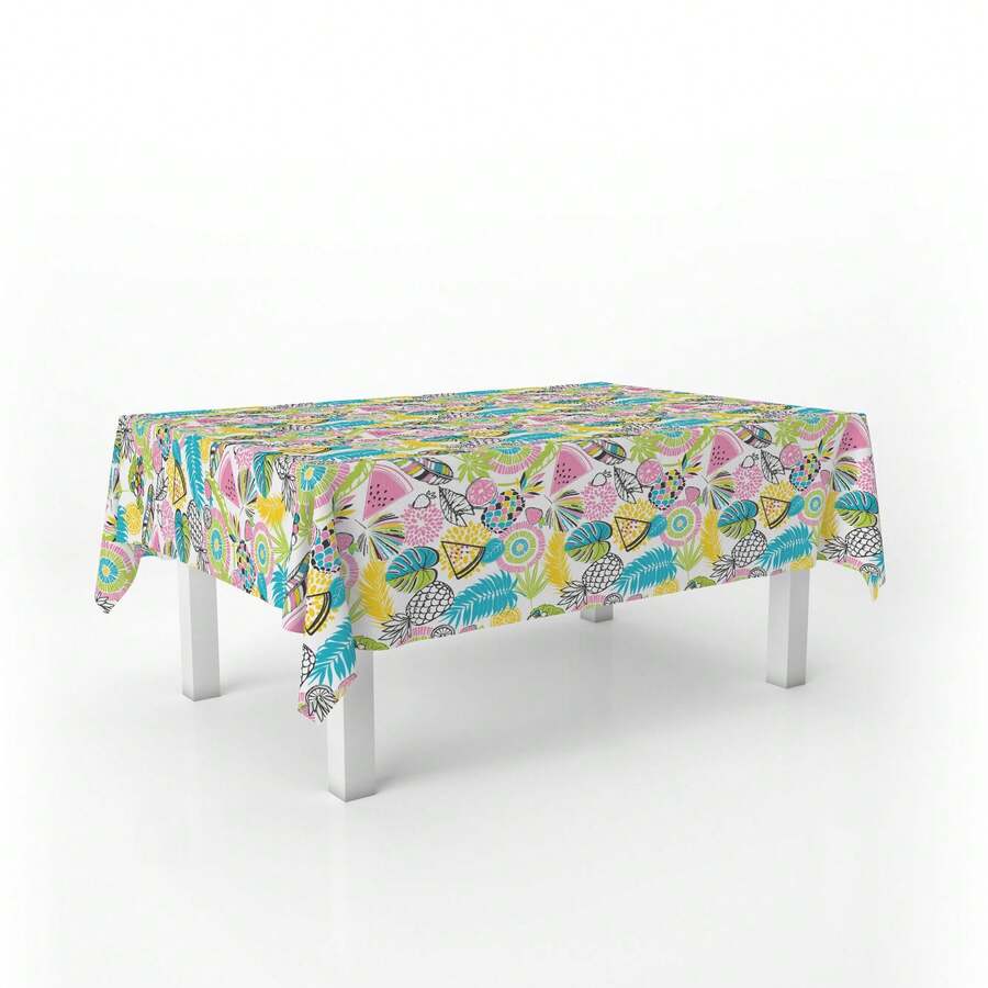 Kiva Waterproof And Stain-Resistant Oilcloth Tablecloth - Sizes From 100x140 To 300x140 Cm And Round 140 Cm - Oilcloth Tablecloth: Protection And Style For Your Table - Available In 13 Designs - Option 10 - View 1