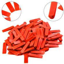 Plastic Tile Spacers, Tile Leveling, Reusable Laying Level Wedges, Red Leveler, Wall Floor Replacement Tools, 72WD Pcs - 1 - View 1