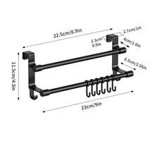 1pc Over-The-Door Towel Rack: Easy To Install, Great For Hanging Towels, Spoons And Utensils. Practical Hook-Style Storage Rack, Designed For Cabinet Doors, Perfect For Keeping Kitchen And Bathroom Organized And Tidy. - Multicolor - View 17